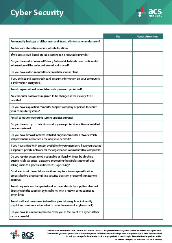 Privacy Breaches And Cyber Liability Protection - ACS Financial